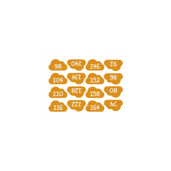 Instrijkbare maatlabels