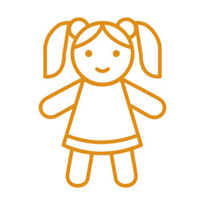 Donsset voor het Ikea Duktig poppenbed