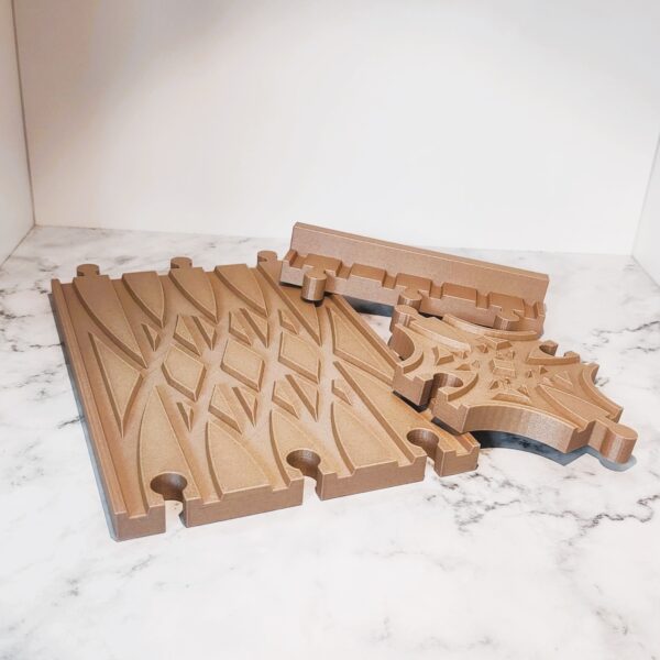 Houten spoorbaanonderdelen