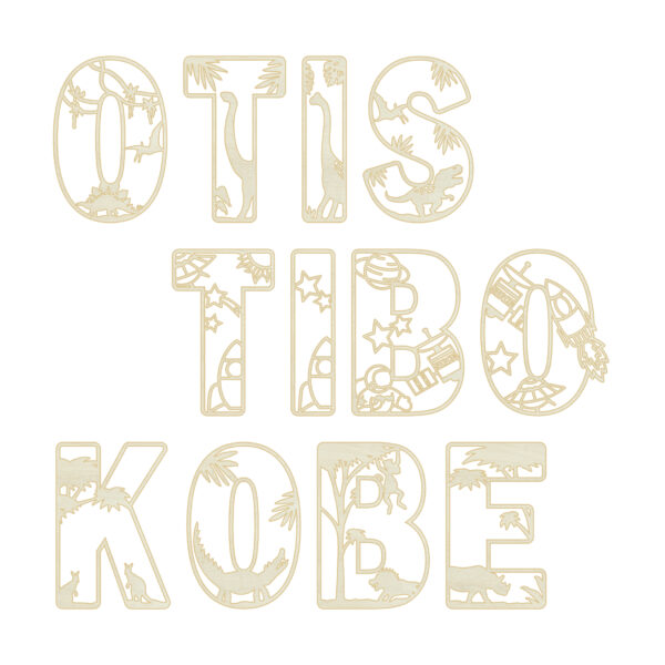 Houten alfabetletters