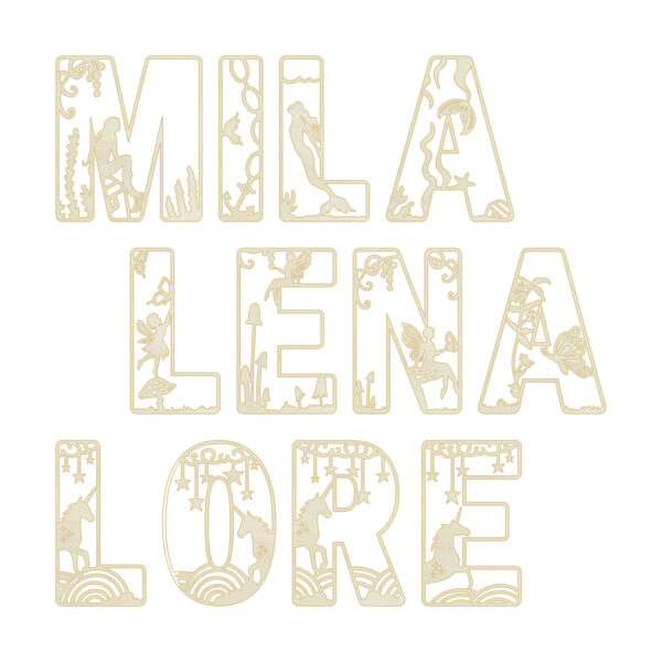 Houten alfabetletters