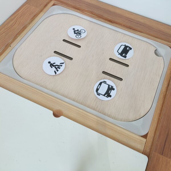 Activiteitenbord 'sorteren' voor de IKEA TROFAST bak