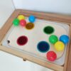 Activiteitenbord  'ballen sorteren' voor de IKEA TROFAST bak