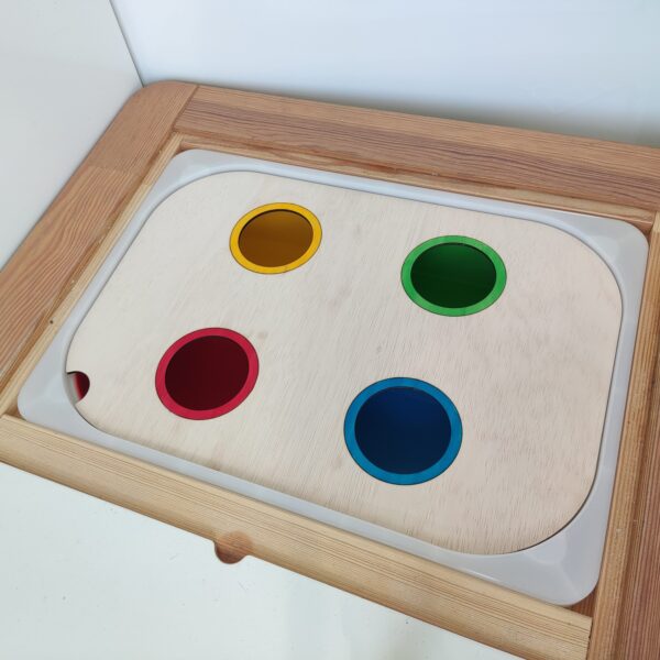 Activiteitenbord  'ballen sorteren' voor de IKEA TROFAST bak
