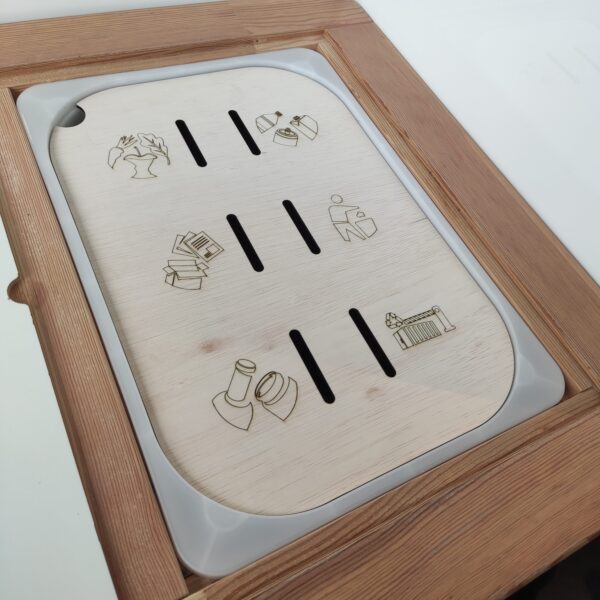 Activiteitenbord 'recycleren' voor de IKEA TROFAST bak