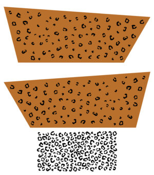 Bakfietssticker luipaard - reflecterend