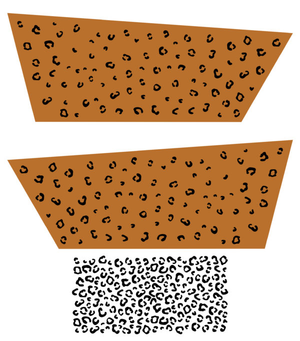 Bakfietssticker luipaard - reflecterend