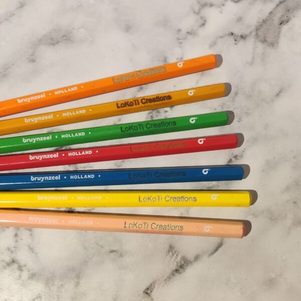 Set van 24 potloden met naam gegraveerd