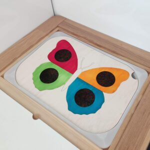 Activiteitenbord 'vlinder' voor de IKEA TROFAST bak
