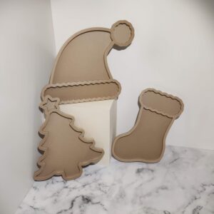 3D vulvormen Kerstmis