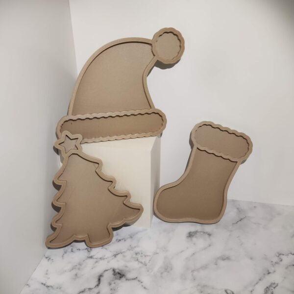 3D vulvormen Kerstmis