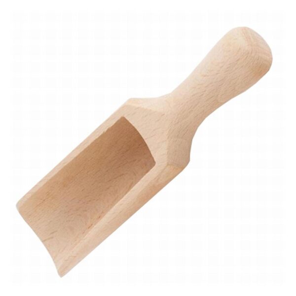 Houten schepje voor sensorisch spel